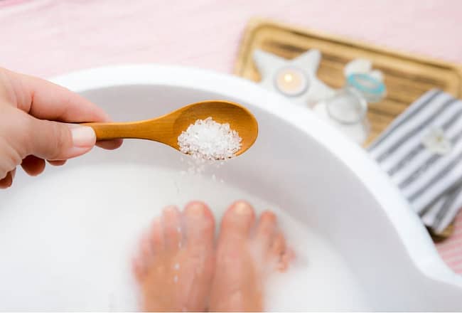 foot bath - Epsom salt foot bath - Epsom salt