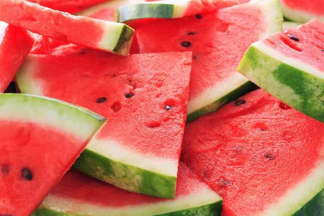 health benefits of watermelon Image of slices of watermelon 