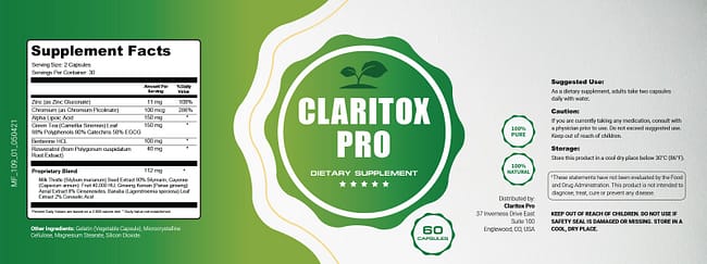 Claritox Label